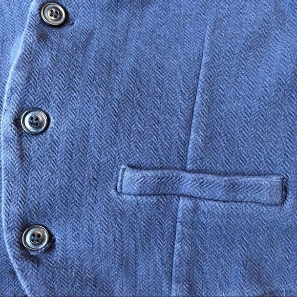 3/$25 ZARA KIDS BLUE HERRINGBONE VEST WAISTCOAT FOR BOYS 9-10Y - Picture 7 of 12